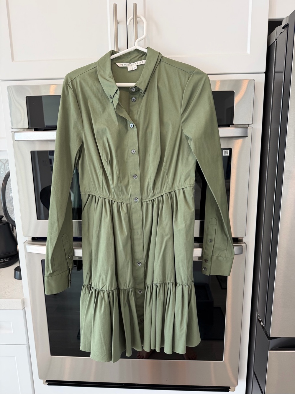 Veronica beard olive green dress never worn